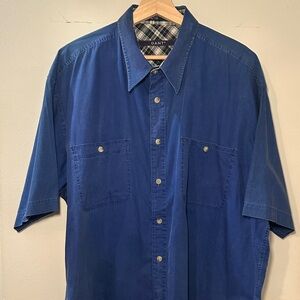 Vintage Gant Men's Deep Blue Casual Shirt